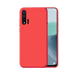 Custodia Silicone Ultra Sottile Morbida 360 Gradi Cover C04 per Huawei Nova 6 5G Rosso