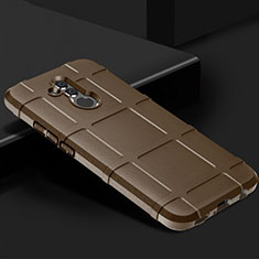 Custodia Silicone Ultra Sottile Morbida 360 Gradi Cover C05 per Huawei Mate 20 Lite Marrone