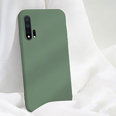 Custodia Silicone Ultra Sottile Morbida 360 Gradi Cover C05 per Huawei Nova 6 5G Ciano