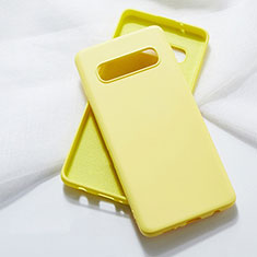 Custodia Silicone Ultra Sottile Morbida 360 Gradi Cover C05 per Samsung Galaxy S10 5G Giallo