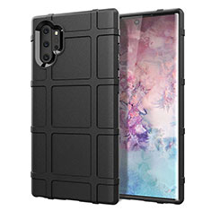 Custodia Silicone Ultra Sottile Morbida 360 Gradi Cover C06 per Samsung Galaxy Note 10 Plus Nero