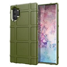 Custodia Silicone Ultra Sottile Morbida 360 Gradi Cover C06 per Samsung Galaxy Note 10 Plus Verde