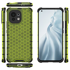 Custodia Silicone Ultra Sottile Morbida 360 Gradi Cover C06 per Xiaomi Mi 11 Lite 5G NE Verde