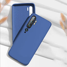 Custodia Silicone Ultra Sottile Morbida 360 Gradi Cover C07 per Xiaomi Mi Note 10 Pro Blu