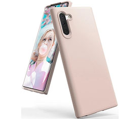 Custodia Silicone Ultra Sottile Morbida 360 Gradi Cover C08 per Samsung Galaxy Note 10 5G Oro Rosa