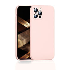 Custodia Silicone Ultra Sottile Morbida 360 Gradi Cover G01 per Apple iPhone 16 Pro Max Rosa