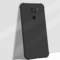 Custodia Silicone Ultra Sottile Morbida 360 Gradi Cover G01 per Xiaomi Redmi Note 9 Nero