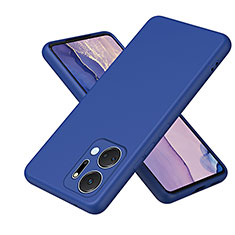 Custodia Silicone Ultra Sottile Morbida 360 Gradi Cover H01P per Huawei Honor X7a Blu