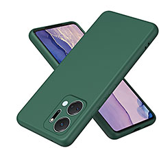 Custodia Silicone Ultra Sottile Morbida 360 Gradi Cover H01P per Huawei Honor X7a Verde