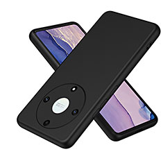 Custodia Silicone Ultra Sottile Morbida 360 Gradi Cover H01P per Huawei Honor X9a 5G Nero