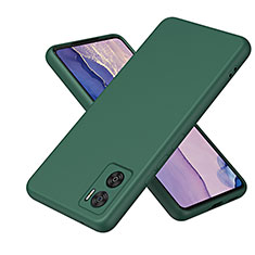 Custodia Silicone Ultra Sottile Morbida 360 Gradi Cover H01P per Motorola Moto E22 Verde