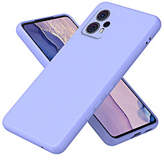 Custodia Silicone Ultra Sottile Morbida 360 Gradi Cover H01P per Motorola Moto G23 Viola