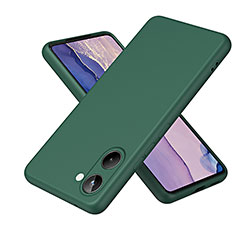 Custodia Silicone Ultra Sottile Morbida 360 Gradi Cover H01P per Realme 10 4G Verde