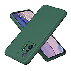 Custodia Silicone Ultra Sottile Morbida 360 Gradi Cover H01P per Xiaomi Mi 11T Pro 5G Verde