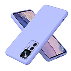 Custodia Silicone Ultra Sottile Morbida 360 Gradi Cover H01P per Xiaomi Mi 12T 5G Viola