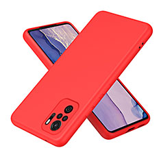 Custodia Silicone Ultra Sottile Morbida 360 Gradi Cover H01P per Xiaomi Poco M5S Rosso