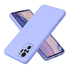 Custodia Silicone Ultra Sottile Morbida 360 Gradi Cover H01P per Xiaomi Poco M5S Viola