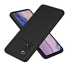 Custodia Silicone Ultra Sottile Morbida 360 Gradi Cover H01P per Xiaomi Poco X4 Pro 5G Nero