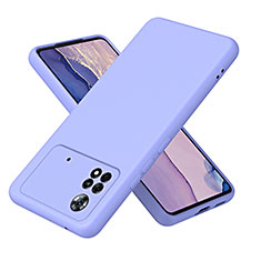 Custodia Silicone Ultra Sottile Morbida 360 Gradi Cover H01P per Xiaomi Poco X4 Pro 5G Viola