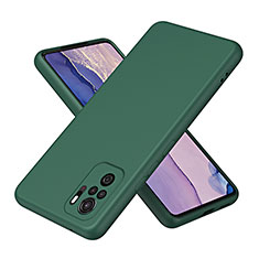 Custodia Silicone Ultra Sottile Morbida 360 Gradi Cover H01P per Xiaomi Redmi Note 10 4G Verde