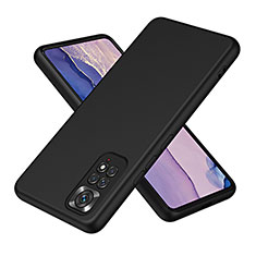 Custodia Silicone Ultra Sottile Morbida 360 Gradi Cover H01P per Xiaomi Redmi Note 11 4G (2022) Nero