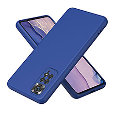 Custodia Silicone Ultra Sottile Morbida 360 Gradi Cover H01P per Xiaomi Redmi Note 11 Pro 4G Blu