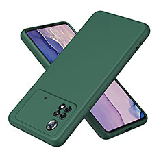 Custodia Silicone Ultra Sottile Morbida 360 Gradi Cover H01P per Xiaomi Redmi Note 11E Pro 5G Verde