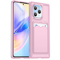 Custodia Silicone Ultra Sottile Morbida 360 Gradi Cover HD1 per Huawei Honor 60 SE 5G Rosa