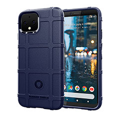 Custodia Silicone Ultra Sottile Morbida 360 Gradi Cover J01S per Google Pixel 4 Blu