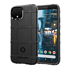 Custodia Silicone Ultra Sottile Morbida 360 Gradi Cover J01S per Google Pixel 4 Nero