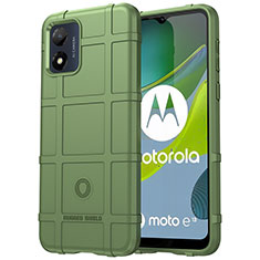 Custodia Silicone Ultra Sottile Morbida 360 Gradi Cover J01S per Motorola Moto E13 Verde