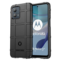 Custodia Silicone Ultra Sottile Morbida 360 Gradi Cover J01S per Motorola Moto G53 5G Nero