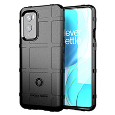 Custodia Silicone Ultra Sottile Morbida 360 Gradi Cover J01S per OnePlus 9 5G Nero