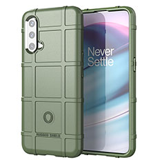 Custodia Silicone Ultra Sottile Morbida 360 Gradi Cover J01S per OnePlus Nord CE 5G Verde