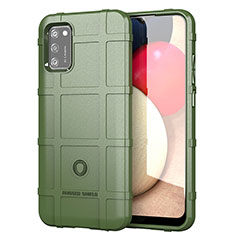 Custodia Silicone Ultra Sottile Morbida 360 Gradi Cover J01S per Samsung Galaxy A02s Verde