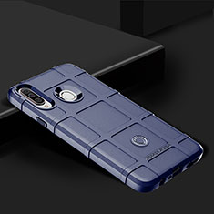 Custodia Silicone Ultra Sottile Morbida 360 Gradi Cover J01S per Samsung Galaxy A20s Blu