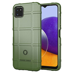 Custodia Silicone Ultra Sottile Morbida 360 Gradi Cover J01S per Samsung Galaxy A22 5G Verde