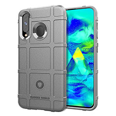 Custodia Silicone Ultra Sottile Morbida 360 Gradi Cover J01S per Samsung Galaxy A60 Grigio