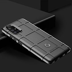 Custodia Silicone Ultra Sottile Morbida 360 Gradi Cover J01S per Samsung Galaxy A71 5G Nero