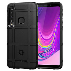 Custodia Silicone Ultra Sottile Morbida 360 Gradi Cover J01S per Samsung Galaxy A9 (2018) A920 Nero