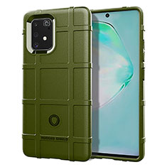 Custodia Silicone Ultra Sottile Morbida 360 Gradi Cover J01S per Samsung Galaxy A91 Verde