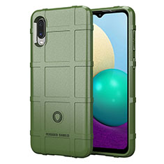 Custodia Silicone Ultra Sottile Morbida 360 Gradi Cover J01S per Samsung Galaxy M02 Verde