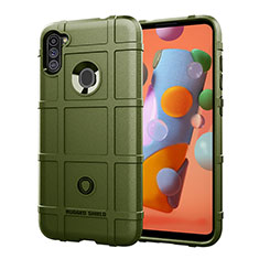 Custodia Silicone Ultra Sottile Morbida 360 Gradi Cover J01S per Samsung Galaxy M11 Verde