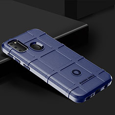 Custodia Silicone Ultra Sottile Morbida 360 Gradi Cover J01S per Samsung Galaxy M30s Blu
