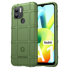 Custodia Silicone Ultra Sottile Morbida 360 Gradi Cover J01S per Xiaomi Redmi A1 Plus Verde