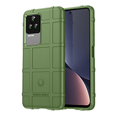 Custodia Silicone Ultra Sottile Morbida 360 Gradi Cover J01S per Xiaomi Redmi K60E 5G Verde