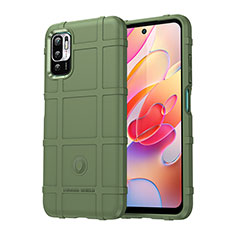 Custodia Silicone Ultra Sottile Morbida 360 Gradi Cover J01S per Xiaomi Redmi Note 10 JE 5G Verde