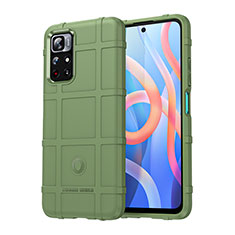 Custodia Silicone Ultra Sottile Morbida 360 Gradi Cover J01S per Xiaomi Redmi Note 11 5G Verde