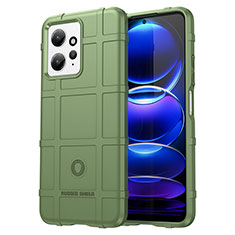 Custodia Silicone Ultra Sottile Morbida 360 Gradi Cover J01S per Xiaomi Redmi Note 12 4G Verde