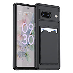 Custodia Silicone Ultra Sottile Morbida 360 Gradi Cover J02S per Google Pixel 7 5G Nero